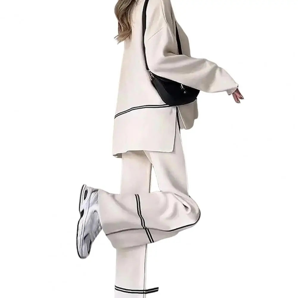 LAVERINE | Casual 2-Piece Wide-Leg Set