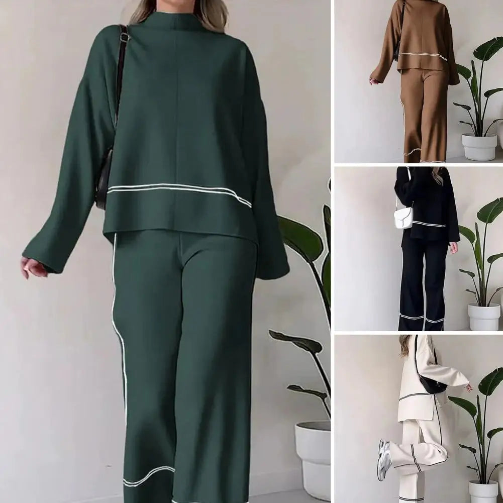 LAVERINE | Casual 2-Piece Wide-Leg Set