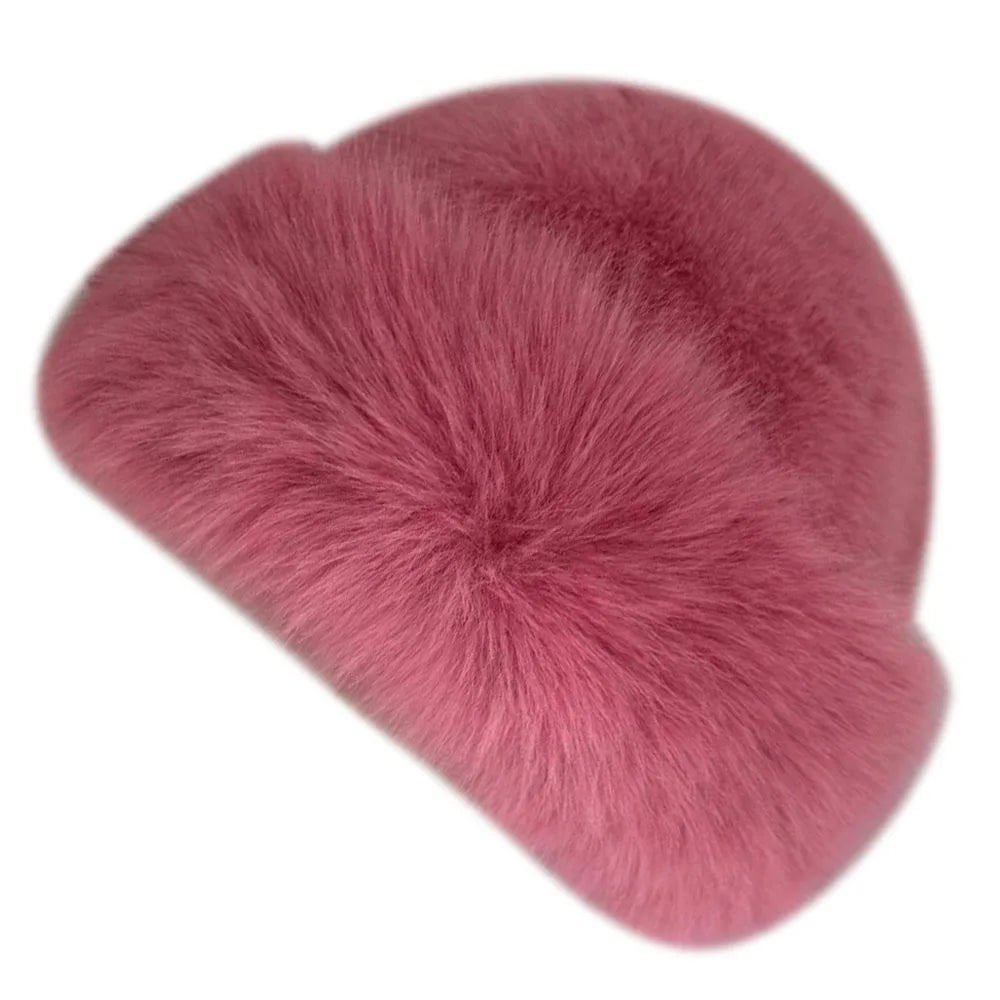 LAVERINE | Faux Fur Bucket Winter Hat