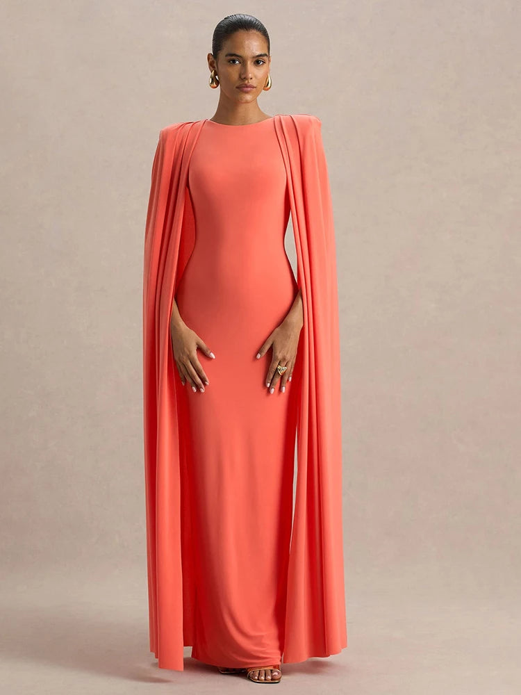 LAVERINE | Elegant Sleeveless High-Waist Maxi Dress