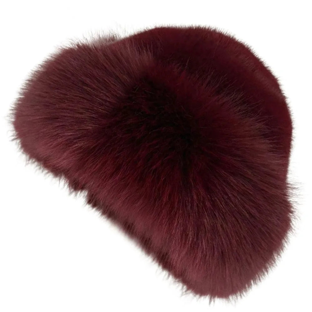 LAVERINE | Faux Fur Bucket Winter Hat