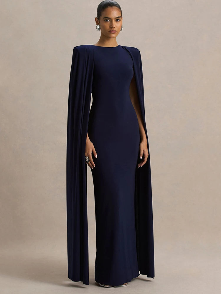 LAVERINE | Elegant Sleeveless High-Waist Maxi Dress