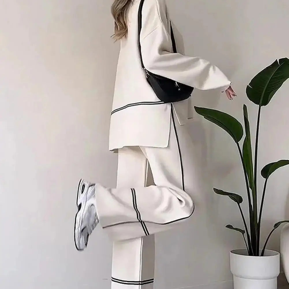 LAVERINE | Casual 2-Piece Wide-Leg Set