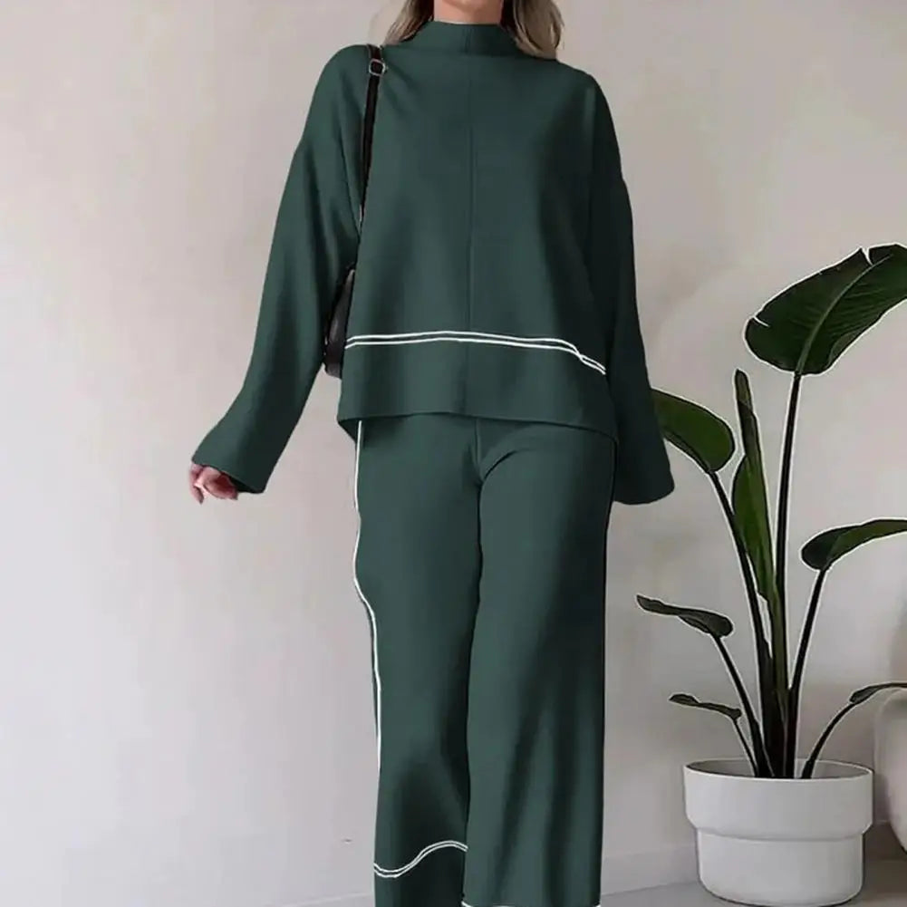 LAVERINE | Casual 2-Piece Wide-Leg Set