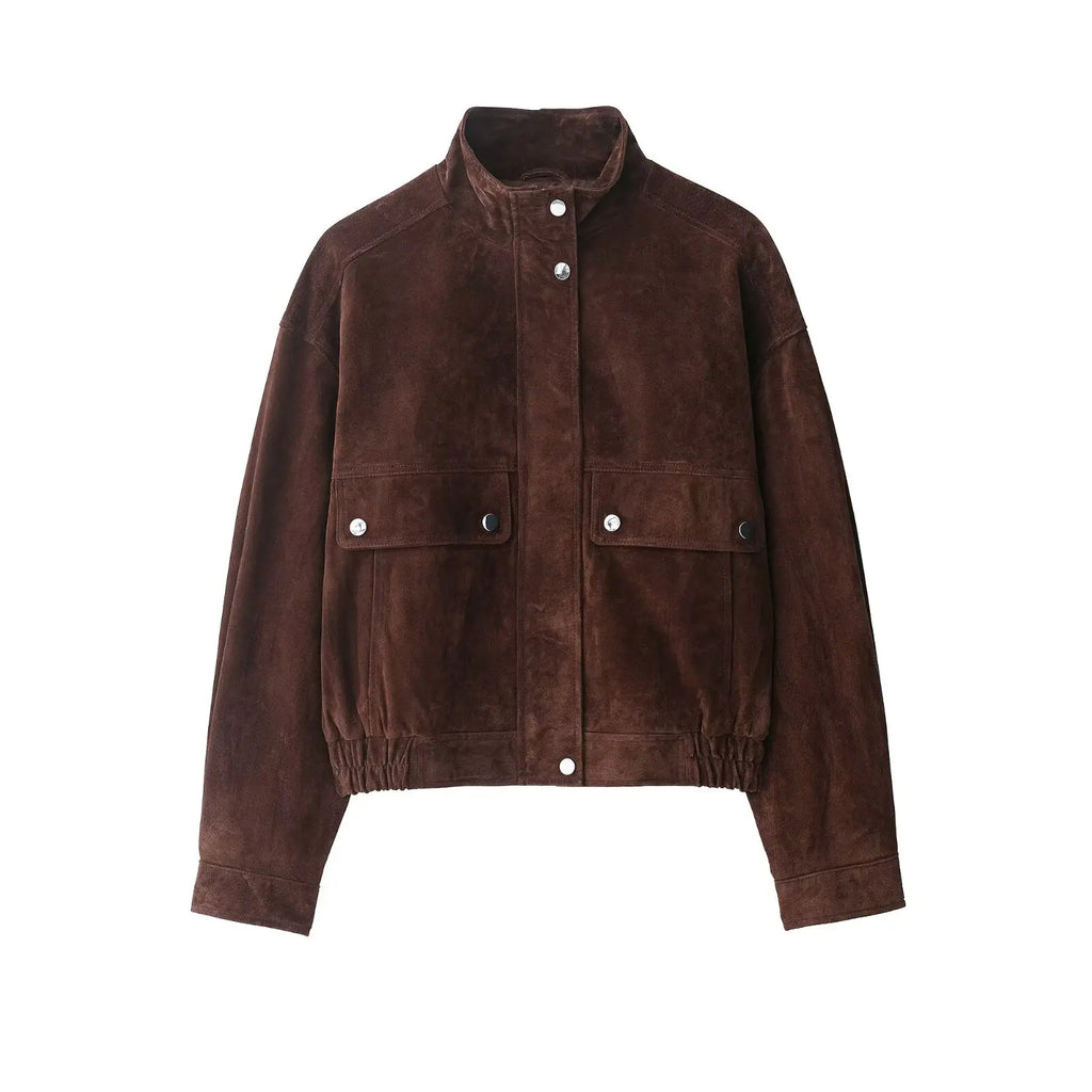 LAVERINE | Elegant Loose-Fit Autumn Jacket with Pockets